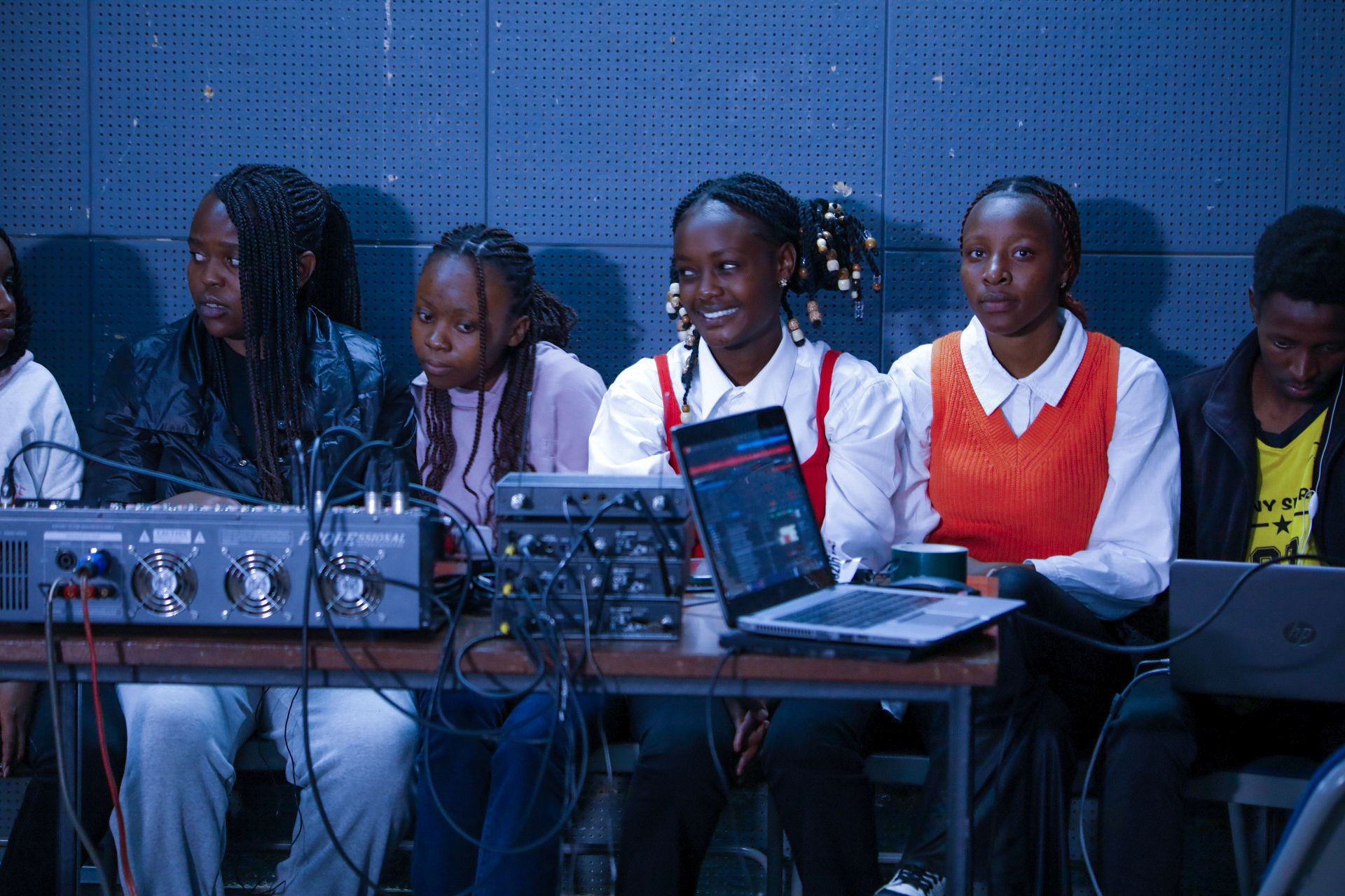 Students engaged during a mentorship session