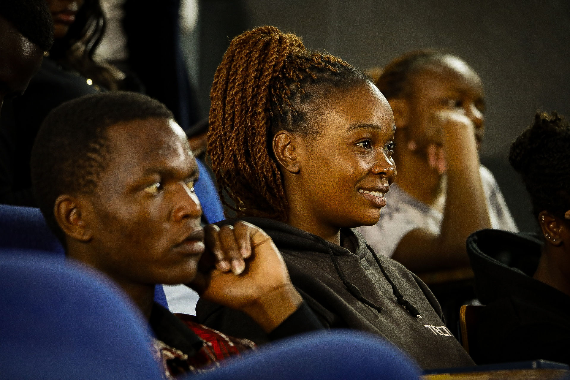 Student engaged during a mentorship talk